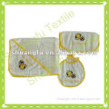 supply sf-406 100% cotton baby's set with baby blankets, bibs and baby towels